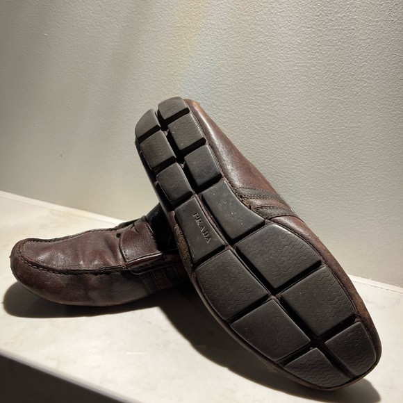 Prada brown loafers - size 9 - Picture 3 of 3